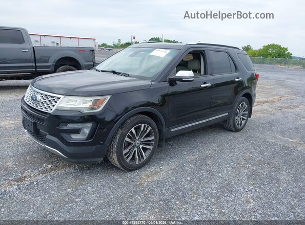 1FM5K8HT3GGC38435 2016 FORD FORD EXPLORER Black წინა მარცხენა ხედი სამი მეოთხედიდან
