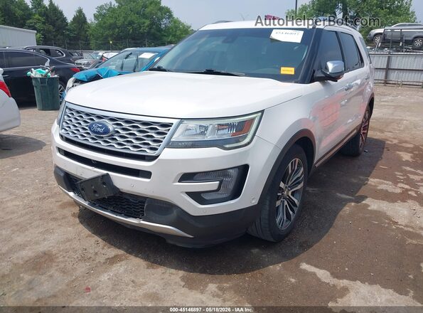 1FM5K8HT3HGD90118 2017 FORD EXPLORER White Przód lewy