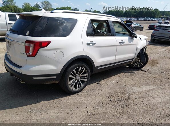 1FM5K8HT7JGC20625 2018 FORD EXPLORER Белый Задняя правая четверть
