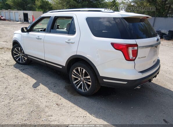 1FM5K8HT7JGC20625 2018 FORD EXPLORER Белый Задняя левая четверть