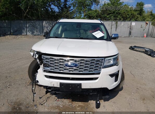 1FM5K8HT7JGC20625 2018 FORD EXPLORER Белый Вид задней части салона