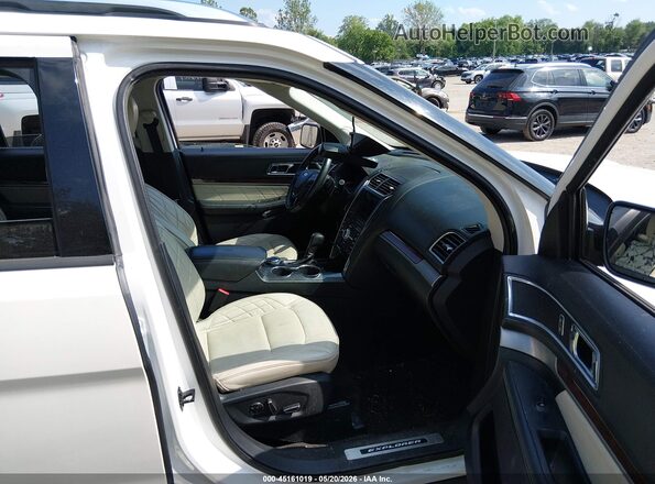 1FM5K8HT7JGC20625 2018 FORD EXPLORER Белый Вид салона спереди