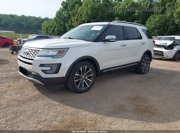 1FM5K8HT8GGB39092 2016 FORD EXPLORER White Vista tres cuartos delantera izquierda
