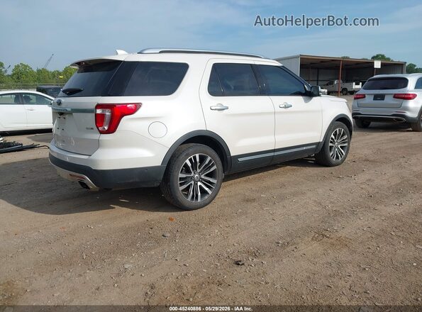 1FM5K8HT8GGB39092 2016 FORD EXPLORER White Trasero derecho