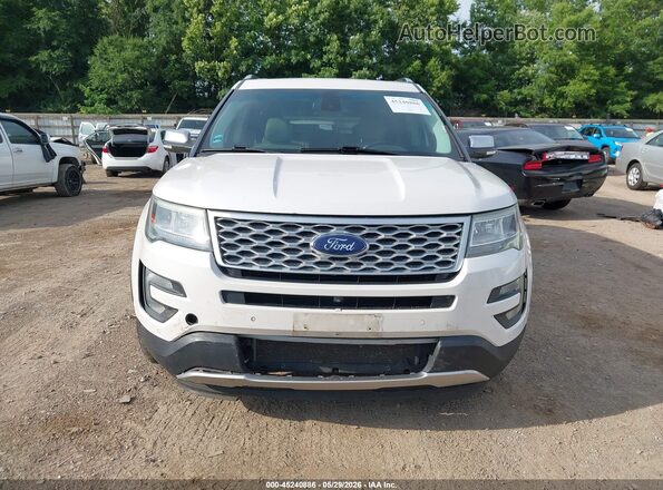 1FM5K8HT8GGB39092 2016 FORD EXPLORER White Vista interior trasera