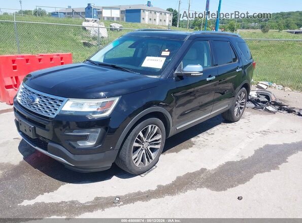 1FM5K8HT8GGC02529 2016 FORD EXPLORER Black Przód lewy