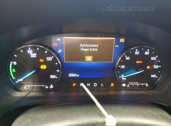 1FMCU0BZ6MUB16844 2021 FORD ESCAPE White Instrument cluster view