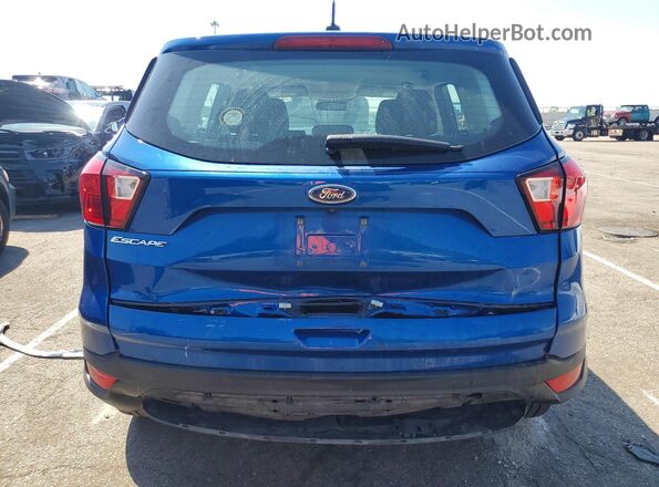 1FMCU0F70KUB76544 2019 FORD ESCAPE Blue Rear view