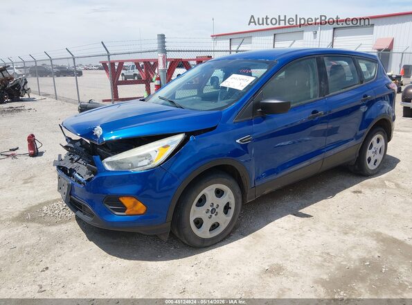 1FMCU0F71HUD66149 2017 FORD ESCAPE Blue Առջևի ձախ երեք քառորդ տեսարան