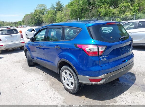 1FMCU0F71JUA01931 2018 FORD ESCAPE Blue Trasero izquierdo