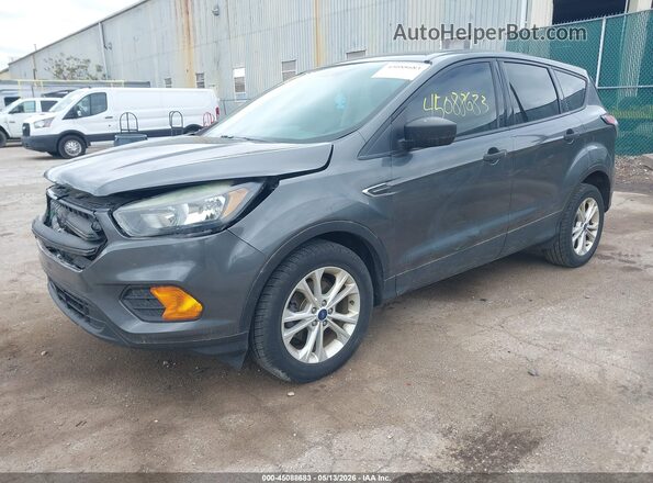 1FMCU0F71JUB23978 2018 FORD ESCAPE Gray Передня ліва чверть