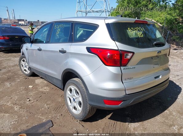 1FMCU0F71KUB52981 2019 FORD ESCAPE Silver Trasero izquierdo