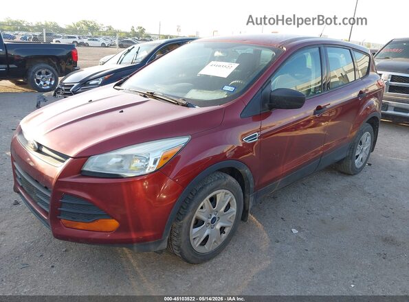 1FMCU0F73GUC00665 2016 FORD ESCAPE Maroon Vista tres cuartos delantera izquierda