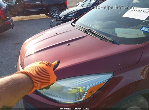 1FMCU0F73GUC00665 2016 FORD ESCAPE Maroon Vista frontal