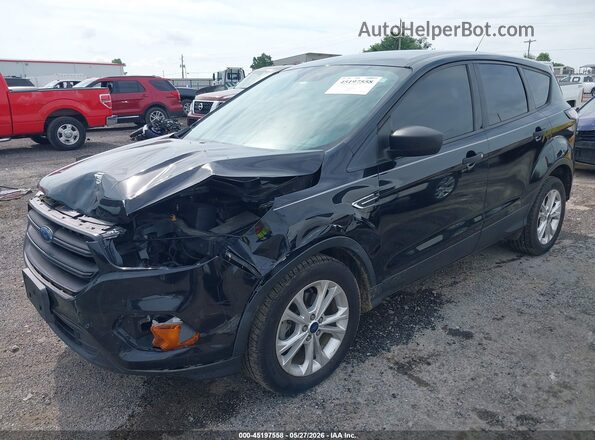 1FMCU0F73HUD56514 2017 FORD ESCAPE Black Передня ліва чверть