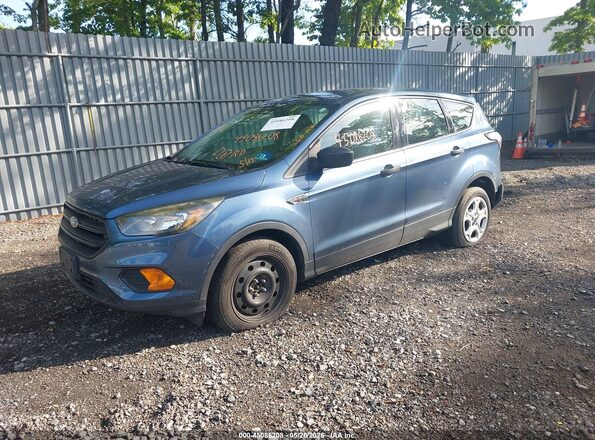 1FMCU0F73JUC24696 2018 FORD ESCAPE Blue Передня ліва чверть