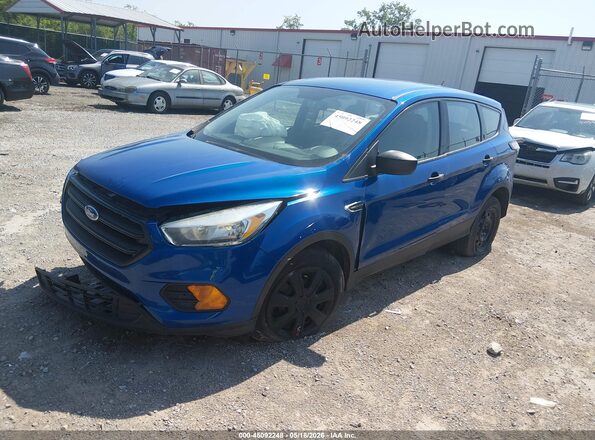 1FMCU0F74HUC37841 2017 FORD ESCAPE Blue წინა მარცხენა ხედი სამი მეოთხედიდან