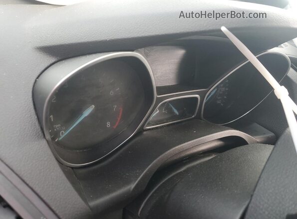 1FMCU0F74KUB78314 2019 FORD ESCAPE Синий Вид щитка приборов