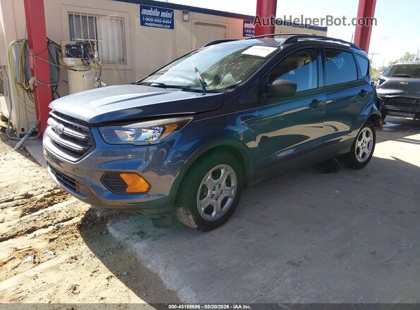 1FMCU0F76JUB20610 2018 FORD ESCAPE Синий Передняя левая четверть
