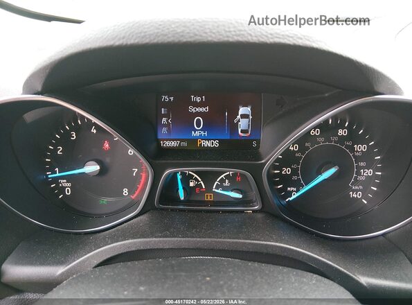 1FMCU0F79KUB94508 2019 FORD ESCAPE White უკანა სავარძლების ხედი