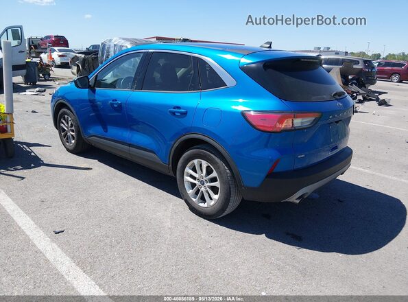 1FMCU0G64MUB01483 2021 FORD ESCAPE Blue Задня ліва чверть