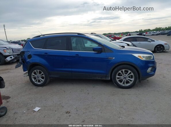 1FMCU0GD1JUA81509 2018 FORD ESCAPE Blue Vista interior trasera