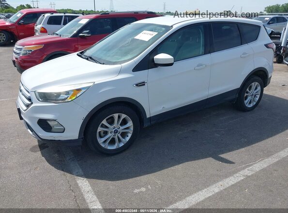 1FMCU0GD2HUD78315 2017 FORD ESCAPE White წინა მარცხენა ხედი სამი მეოთხედიდან
