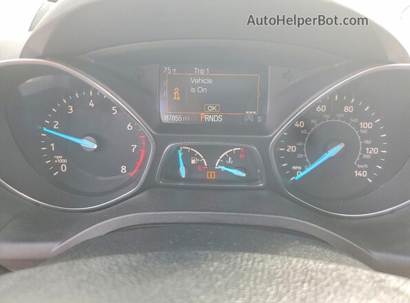 1FMCU0GD2JUC32566 2018 FORD ESCAPE Серебряный Вид щитка приборов