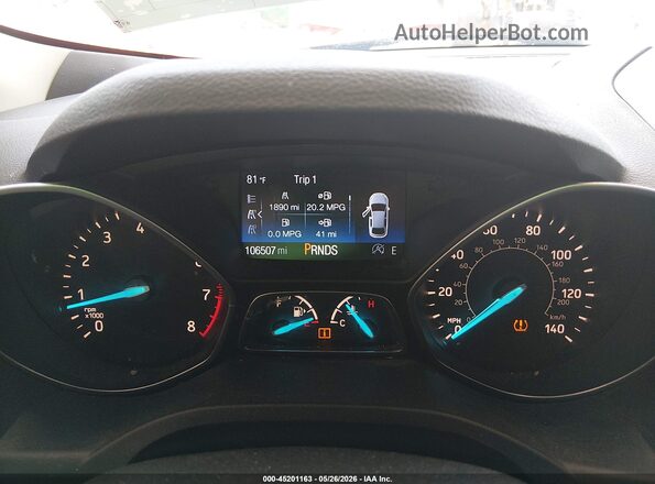 1FMCU0GD3HUC98229 2017 FORD ESCAPE White Вид задніх сидінь