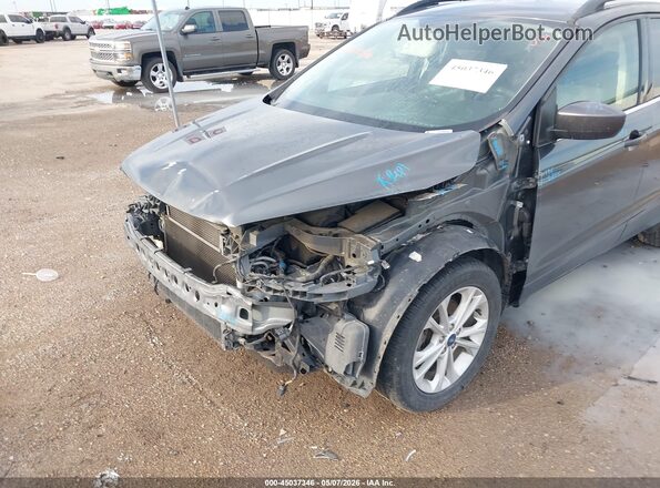 1FMCU0GD3JUC03416 2018 FORD ESCAPE Gray Front view