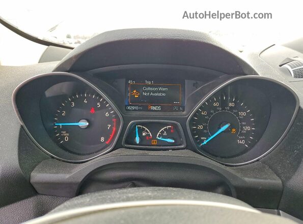 1FMCU0GD3KUB51867 2019 FORD ESCAPE Серебряный Вид щитка приборов