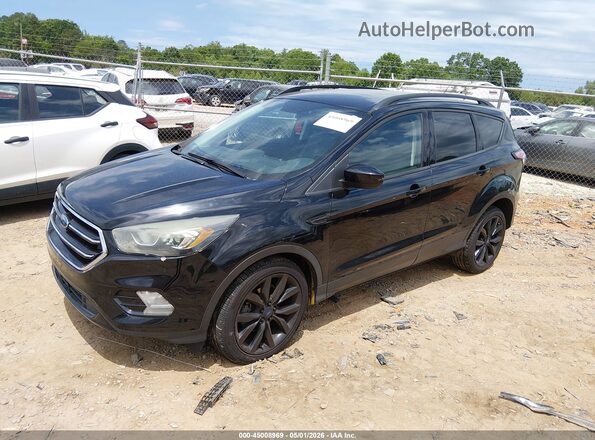 1FMCU0GD4HUA75004 2017 FORD ESCAPE Black Առջևի ձախ երեք քառորդ տեսարան