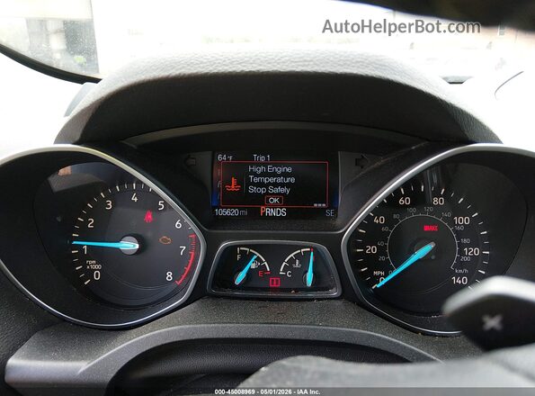 1FMCU0GD4HUA75004 2017 FORD ESCAPE Black Հետևի նստատեղերի տեսք