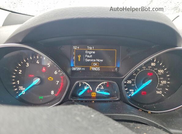 1FMCU0GD4JUC37073 2018 FORD ESCAPE Silver Instrument cluster view