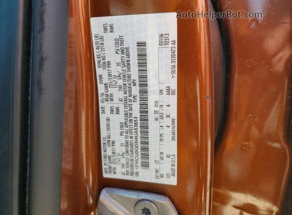 1FMCU0GD5HUA53853 2017 FORD ESCAPE Золотой 