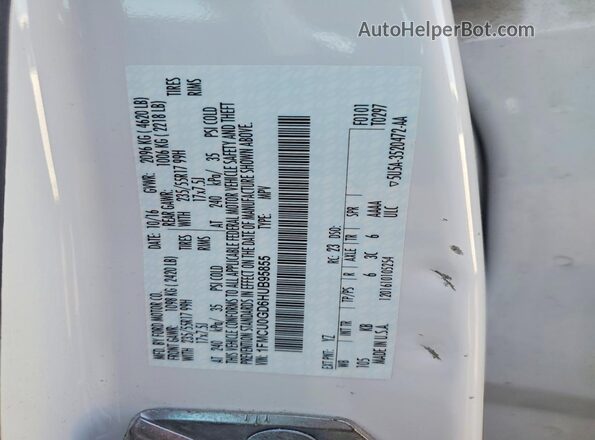 1FMCU0GD6HUB95855 2017 FORD ESCAPE White 