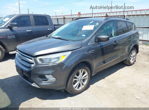 1FMCU0GD7JUD23221 2018 FORD ESCAPE Gray Front left