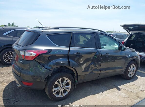1FMCU0GD7JUD23221 2018 FORD ESCAPE Gray Rear interior view