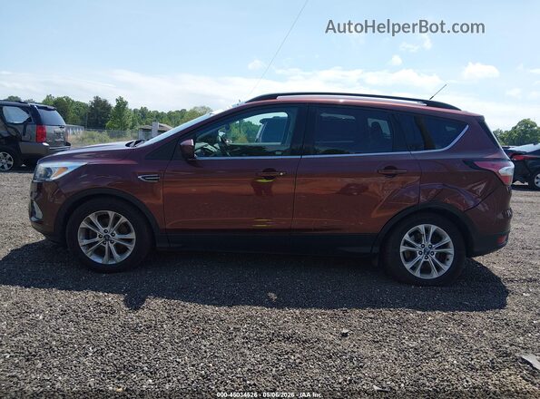 1FMCU0GD8JUA40326 2018 FORD ESCAPE Dark Brown Vista interior de 360 grados