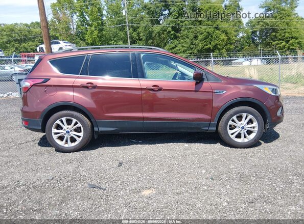 1FMCU0GD8JUA40326 2018 FORD ESCAPE Dark Brown Vista interior trasera
