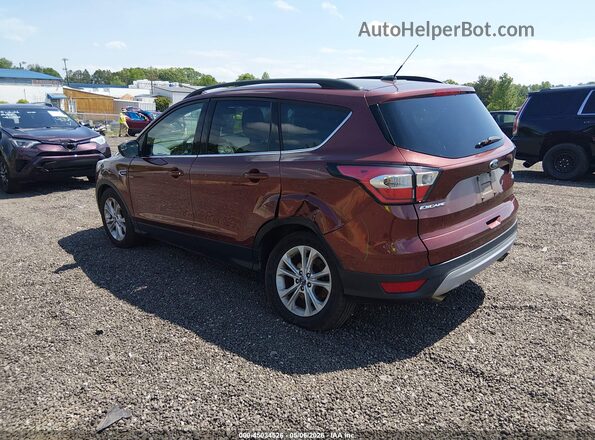 1FMCU0GD8JUA40326 2018 FORD ESCAPE Dark Brown Trasero izquierdo