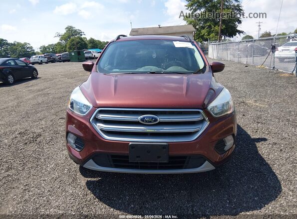 1FMCU0GD8JUA40326 2018 FORD ESCAPE Dark Brown Vista del cuadro de instrumentos