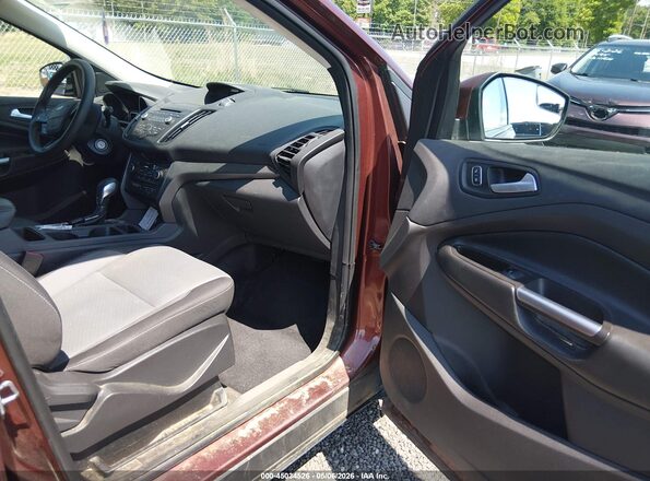 1FMCU0GD8JUA40326 2018 FORD ESCAPE Dark Brown Vista interior delantera