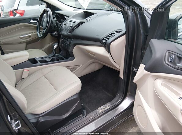 1FMCU0GD8JUA74430 2018 FORD ESCAPE Gray წინა სალონის ხედი