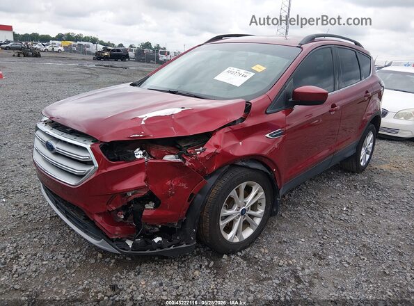 1FMCU0GD8JUD26225 2018 FORD ESCAPE Maroon Передня ліва чверть