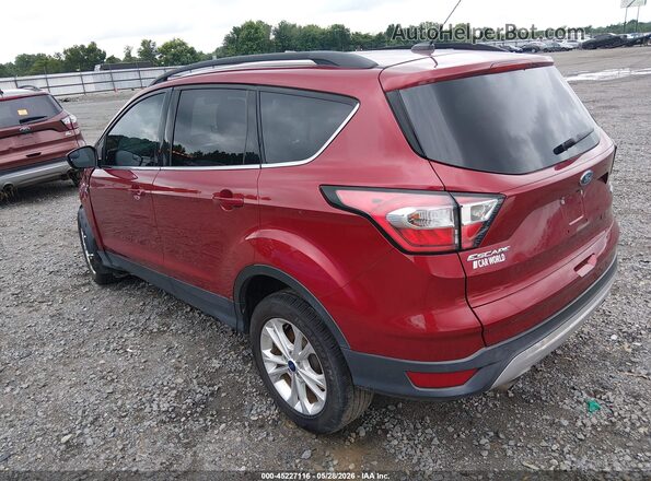 1FMCU0GD8JUD26225 2018 FORD ESCAPE Maroon Задня ліва чверть