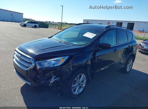 1FMCU0GD9JUA18626 2018 FORD ESCAPE Black წინა მარცხენა ხედი სამი მეოთხედიდან