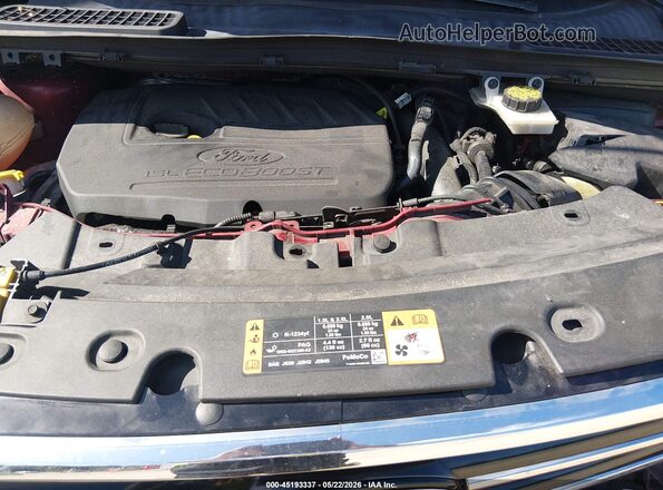 1FMCU0GDXHUD16080 2017 FORD ESCAPE Burgundy უკანა ხედი