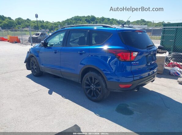 1FMCU0GDXKUB02052 2019 FORD ESCAPE Синий Задняя левая четверть