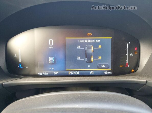 1FMCU0GN3SUB58858 2025 FORD ESCAPE White Սարքավորումների վահանակի տեսք
